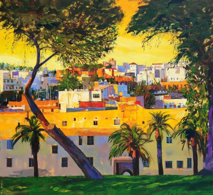 Tanger magique,acrylique sur toile 200x200 cm .2021.-2 (1)